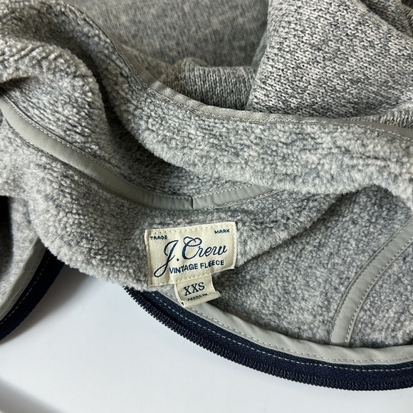 J. Crew Polartec Sherpa Fleece Pocket Pullover Grey‎ XXS - Picture 8 of 9